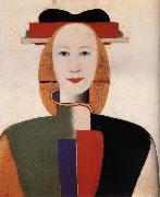 Kasimir Malevich The Girl-s hair with comb Germany oil painting artist